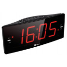 Радиобудильник Harper HCLK-2042 черный LED подсв:красная часы:цифровые AM/FM