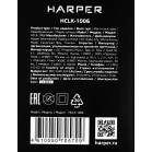 Радиобудильник Harper HCLK-1006 черный LED подсв:зеленая часы:цифровые AM/FM