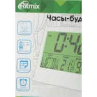 Будильник Ritmix CAT-042 белый LCD подсв:белая часы:цифровые без радио