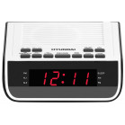 Радиобудильник Hyundai H-RCL100 белый LED подсв:красная часы:цифровые FM