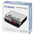 Радиобудильник Hyundai H-RCL100 белый LED подсв:красная часы:цифровые FM