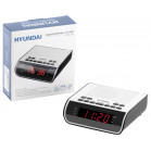 Радиобудильник Hyundai H-RCL100 белый LED подсв:красная часы:цифровые FM
