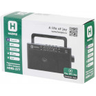 Радиоприемник настольный Harper HDRS-377 черный USB microSD