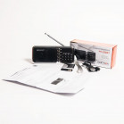 Радиоприемник портативный Сигнал РП-226BT черный/серебристый USB microSD