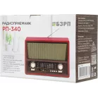 Радиоприемник портативный Сигнал БЗРП РП-340 дерево коричневое USB microSD