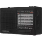 Радиоприемник портативный Hyundai H-PSR140 черный USB microSD