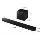 Саундбар Samsung HW-Q800F/RU 5.1.2 200Вт+160Вт черный