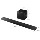 Саундбар Samsung HW-QS700F/RU 3.1.2 200Вт+150Вт черный