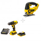 Шуруповерт аккумуляторный Stanley SCD20S2K+Лобзик Stanley STSC1860