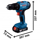 Шуруповерт аккумуляторный ударный Bosch GSB 183-LI