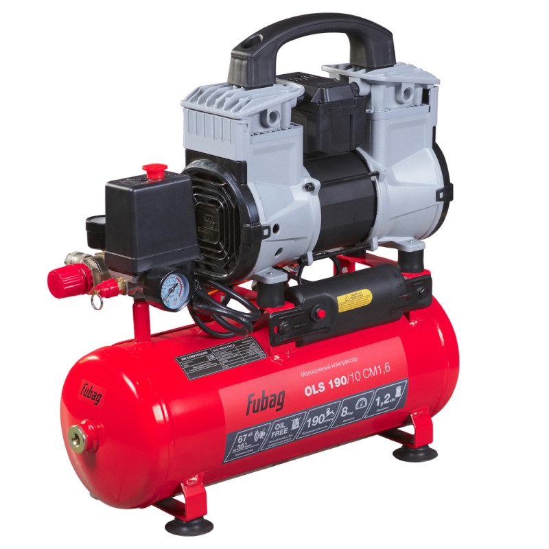Компрессор безмасляный малошумный Fubag OLS 190/10 CM1.6