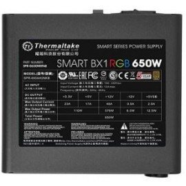 Блок питания Thermaltake ATX 650W Smart BX1 RGB 80+ bronze (24+4+4pin) APFC 120mm fan color LED 6xSATA RTL