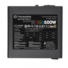 Блок питания Thermaltake ATX 500W Toughpower GX1 RGB 80+ gold (24+4+4pin) APFC 120mm fan color LED 6xSATA RTL