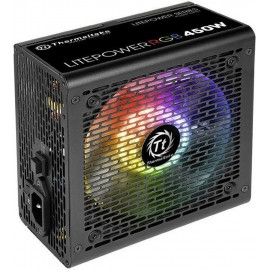 Блок питания Thermaltake ATX 450W Litepower RGB 450 (24+4+4pin) APFC PPFC 120mm fan color LED 4xSATA RTL