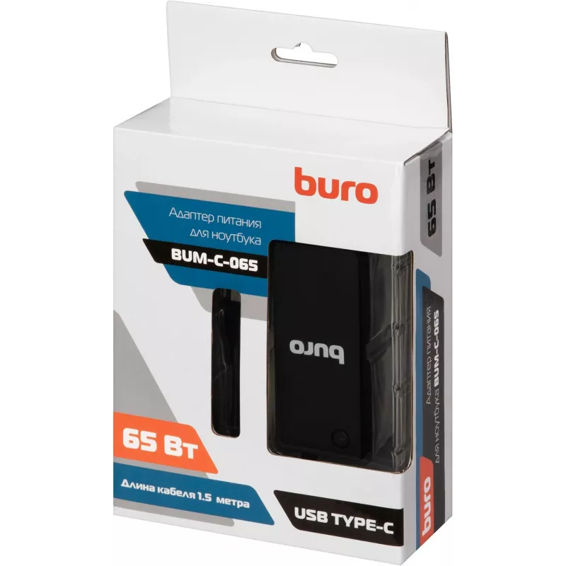 Блок питания Buro BUM-C-065 автоматический 65W 5V-20V 3A