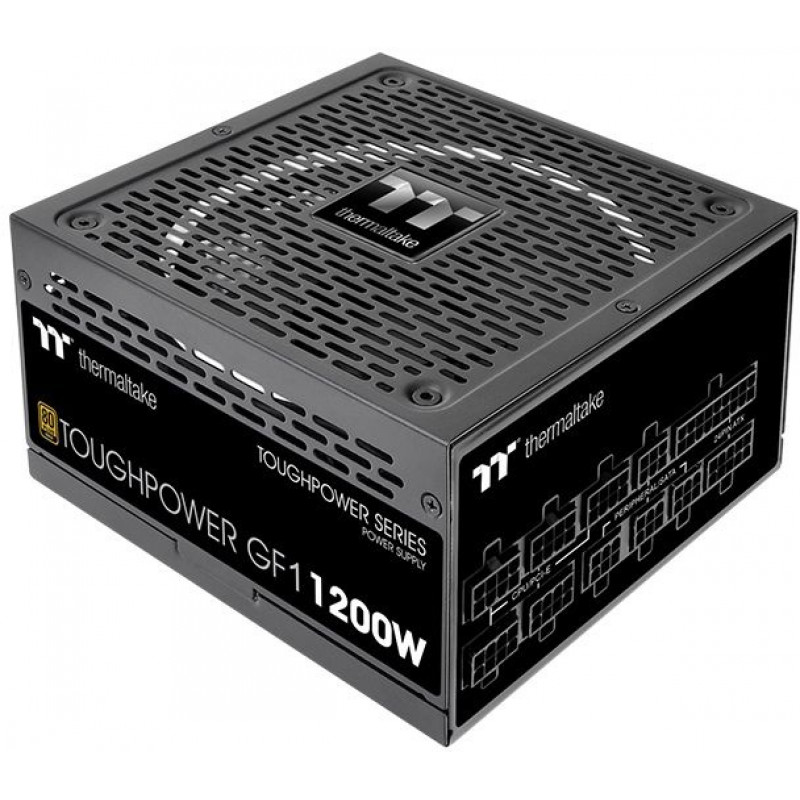 Блок питания Thermaltake ATX 1200W Toughpower GF1 80+ gold 24pin APFC 140mm fan 12xSATA Cab Manag RTL Блок питания Thermaltake ATX 1200W Toughpower GF1 80+ gold 24pin APFC 140mm fan 12xSATA Cab Manag RTL