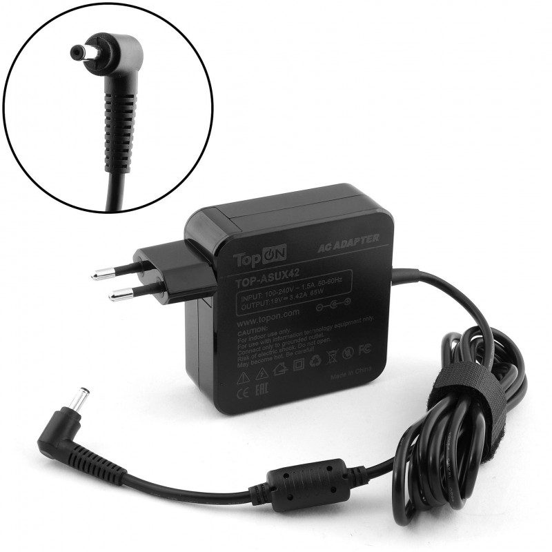 Блок питания TopON TOP-ASUX42 65W-19V 3.42A от бытовой электросети Блок питания TopON TOP-ASUX42 65W-19V 3.42A от бытовой электросети