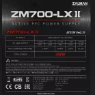 Блок питания Zalman ATX 700W ZM700-LXII (20+4pin) APFC 120mm fan 6xSATA RTL