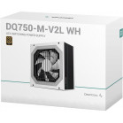 Блок питания Deepcool ATX 750W DQ750-M-V2L WH 80+ gold (20+4pin) APFC 120mm fan 6xSATA Cab Manag RTL