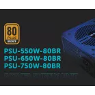 Блок питания GMNG ATX 550W PSU-550W-80BR 80+ bronze (20+4pin) APFC 120mm fan 5xSATA RTL