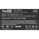 Адаптер TopON TOP-HW45Q автоматический 45W 5V-20V 2.25A от бытовой электросети