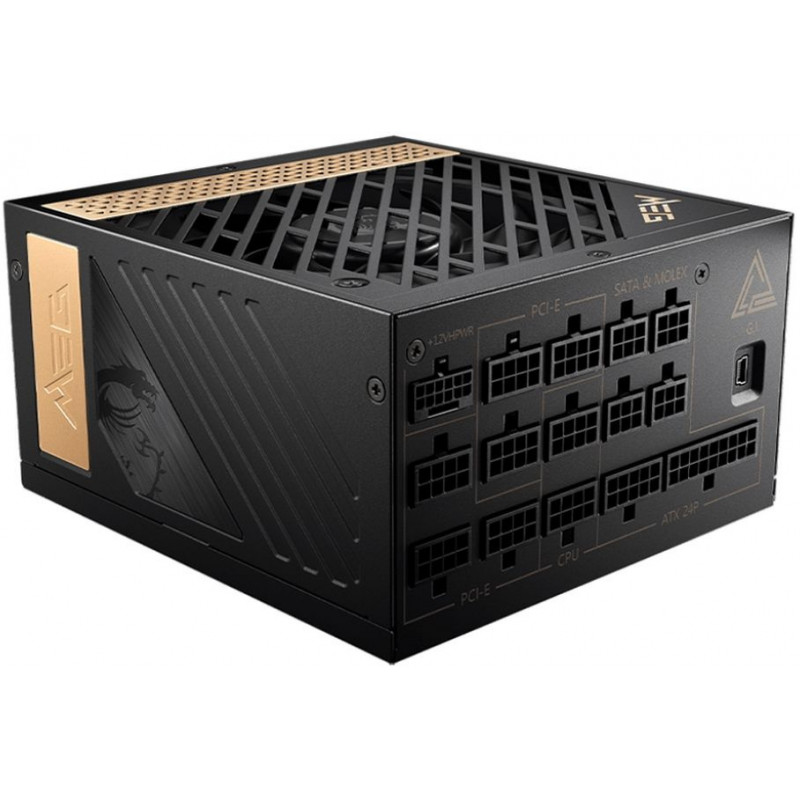 Блок питания MSI ATX 1300W MEG Ai1300P 80+ platinum 24pin APFC 120mm fan 16xSATA Cab Manag RTL Блок питания MSI ATX 1300W MEG Ai1300P 80+ platinum 24pin APFC 120mm fan 16xSATA Cab Manag RTL
