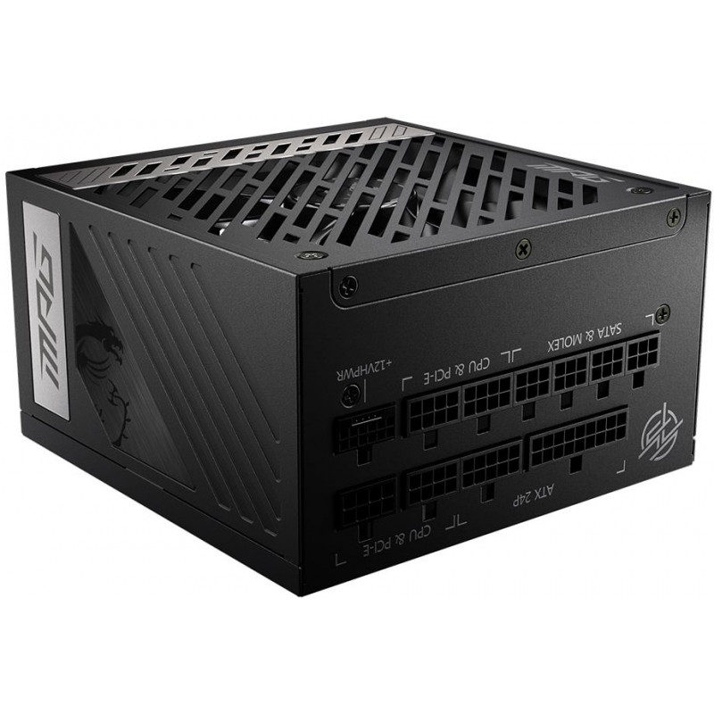 Блок питания MSI ATX 750W MPG A750G 80+ gold 24pin APFC 135mm fan 8xSATA Cab Manag RTL