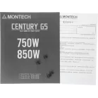 Блок питания Montech ATX 750W CENTURY GOLD G5 80+ gold (20+4pin) APFC 120mm fan 10xSATA Cab Manag RTL