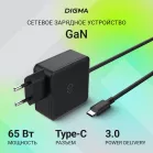 Блок питания Digma DM-U65-GAN автоматический 65W 5V-20V 3.25A от бытовой электросети