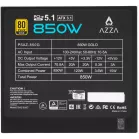 Блок питания Azza ATX 850W PSAZ-850G Gen.5 80+ gold (20+4pin) APFC 120mm fan 6xSATA Cab Manag RTL