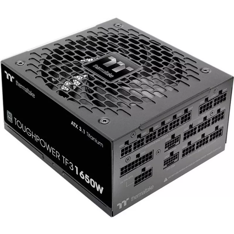 Блок питания Thermaltake ATX 1650W Toughpower TF3 Gen.5 80+ titanium (20+4pin) APFC 140mm fan color LED 16xSATA Cab Manag RTL