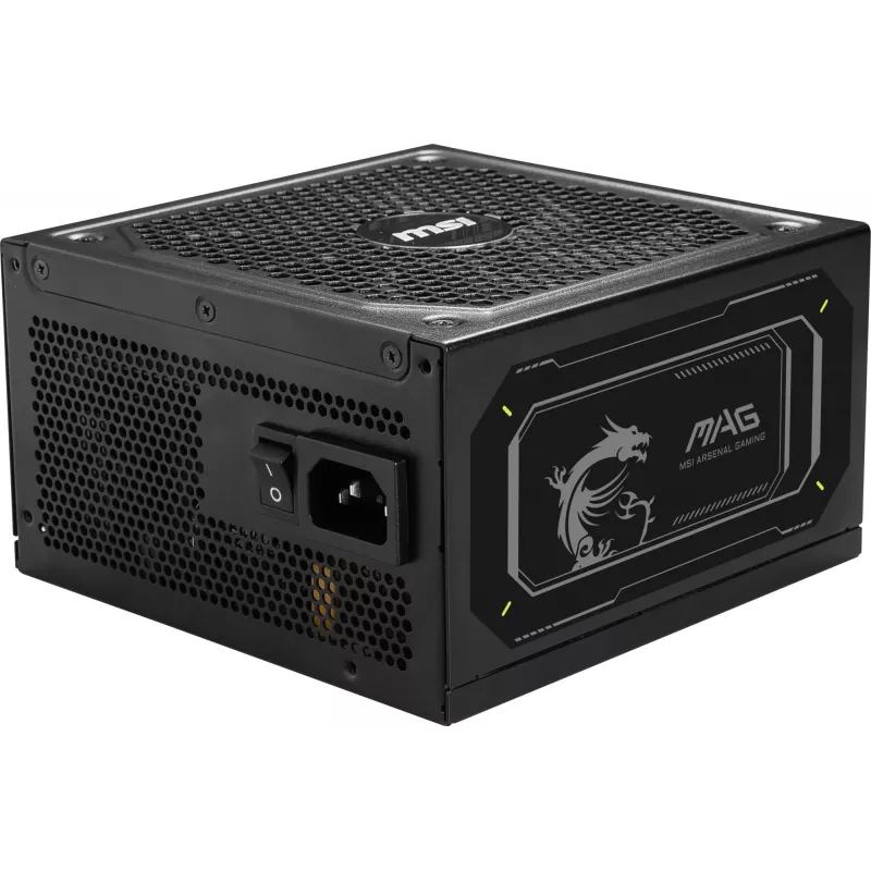 Блок питания MSI ATX 1000W MAG A1000GL PCIE5 80+ gold (20+4pin) APFC 135mm fan 15xSATA Cab Manag RTL