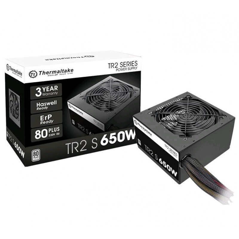 Блок питания Thermaltake ATX 650W TR2 S 80+ (24+4+4pin) APFC 120mm fan 5xSATA RTL