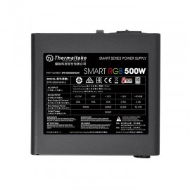 Блок питания Thermaltake ATX 500W Smart RGB 500 80+ (24+4+4pin) APFC 120mm fan color LED 6xSATA RTL