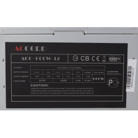 Блок питания Accord ATX 600W ACC-600W-12 (24+4+4pin) 120mm fan 4xSATA