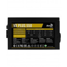 Блок питания 550W Aerocool VX PLUS 550 <550W, (20+4+4+4) pin, (6+2) pin, 3xSATA, 3xMolex FDD 12 см ATX> (4713105962765)