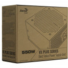 Блок питания 550W Aerocool VX PLUS 550 <550W, (20+4+4+4) pin, (6+2) pin, 3xSATA, 3xMolex FDD 12 см ATX> (4713105962765)