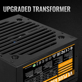Блок питания 650W AeroCool VX PLUS 650 (650W ATX 2.3, Non-PFC, 20+4P 4+4P, PCIe 6+2P x2, PATA x3, SATA x4, FDD fan 12cm)