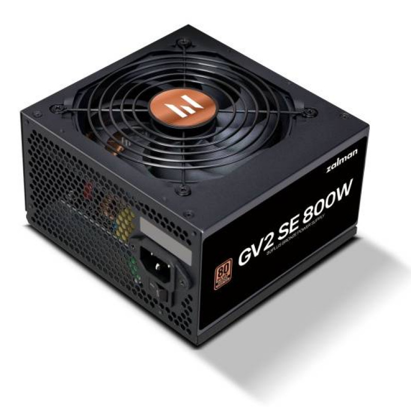 Блок питания Zalman <GV2SE>  ZM800-GV2SE <800W, ATX12V v2.52, APFC, 12cm Fan, 80+ Bronze, Ret>
