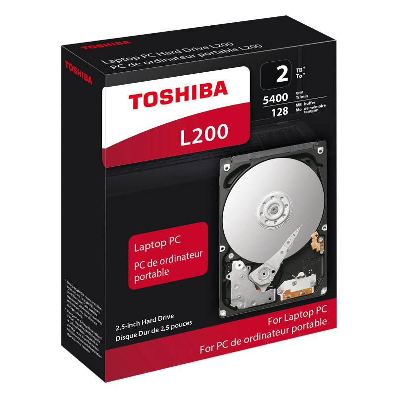Жесткий диск Toshiba SATA-III 2Tb HDWL120EZSTA Notebook L200 (5400rpm) 128Mb 2.5