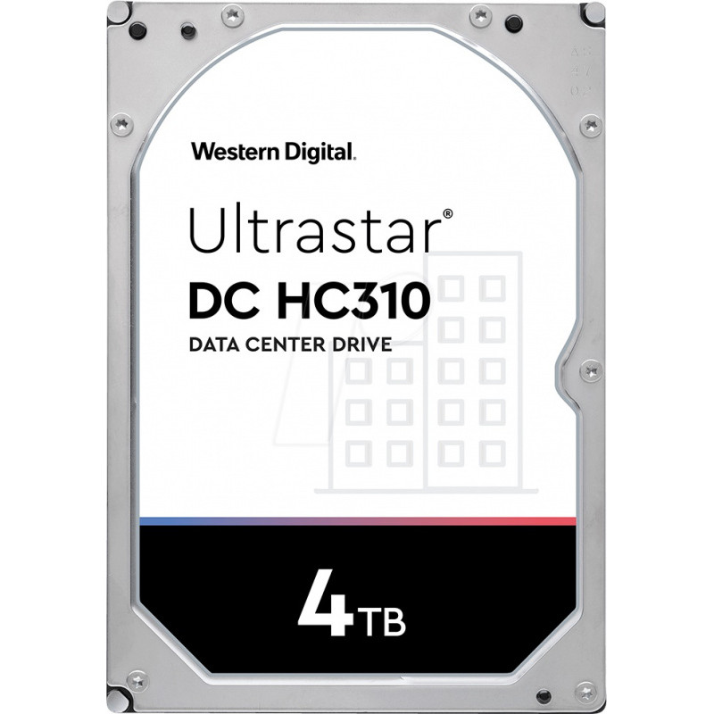 Жесткий диск WD Original SATA-III 4Tb 0B35950 HUS726T4TALA6L4 Server Ultrastar DC HC310 512N (7200rpm) 256Mb 3.5
