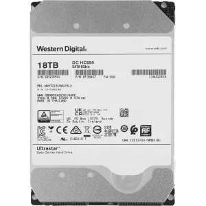  WD SATAIII 18TB 0F38467 WUH721818ALE6L4 Server Ultrastar DC HC550 512E 7200rpm 512Mb 35quot