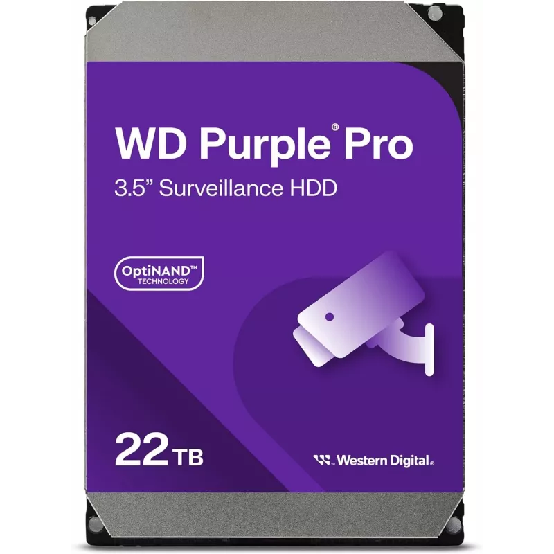 Жесткий диск WD SATA-III 22TB WD221PURP Surveillance Purple Pro (7200rpm) 512Mb 3.5"