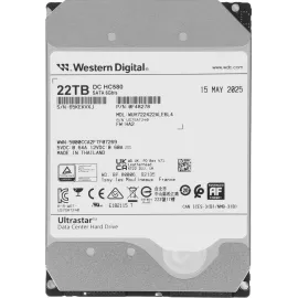 Жесткий диск WD SATA-III 22TB 0F48278 WUH722422ALE6L4 Server Ultrastar DC HC580 4KN (7200rpm) 512Mb 3.5"