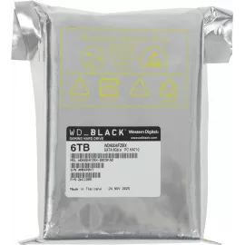 Жесткий диск WD SATA-III 6TB WD6004FZBX Desktop Black (7200rpm) 256Mb 3.5"