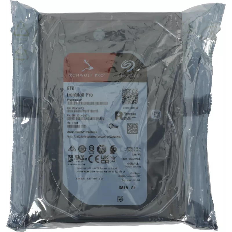 Жесткий диск Seagate SATA-III 6TB ST6000NT001 NAS Ironwolf Pro 512E (7200rpm) 256Mb 3.5"