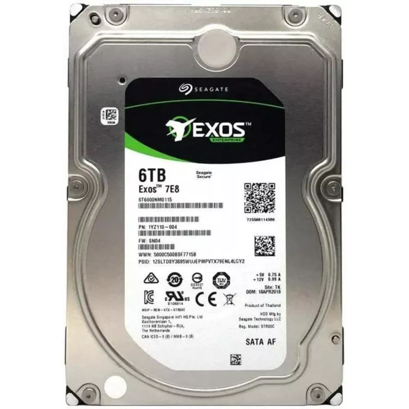 Жесткий диск Seagate SATA-III 6TB ST6000NM0115 Server Exos 4KN (7200rpm) 256Mb 3.5"