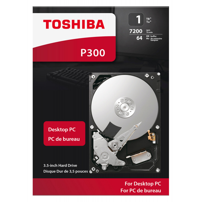 Жесткий диск Toshiba SATA-III 1Tb HDWD110EZSTA Desktop P300 (7200rpm) 64Mb 3.5