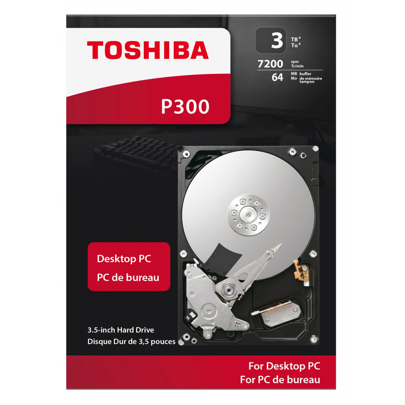 Жесткий диск Toshiba SATA-III 3Tb HDWD130EZSTA P300 (7200rpm) 64Mb 3.5