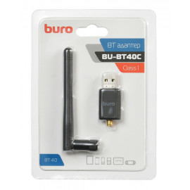Адаптер USB Buro BU-BT40С BT4.0+EDR class 1 100м черный